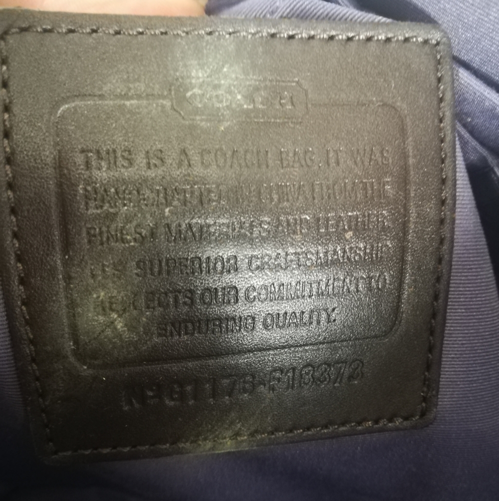 Brown and tan Coach messenger bag - Picture 7 of 8